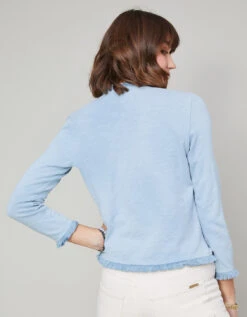 Clara Convertible Cardigan Ashley Blue -Spartina Store 373324b