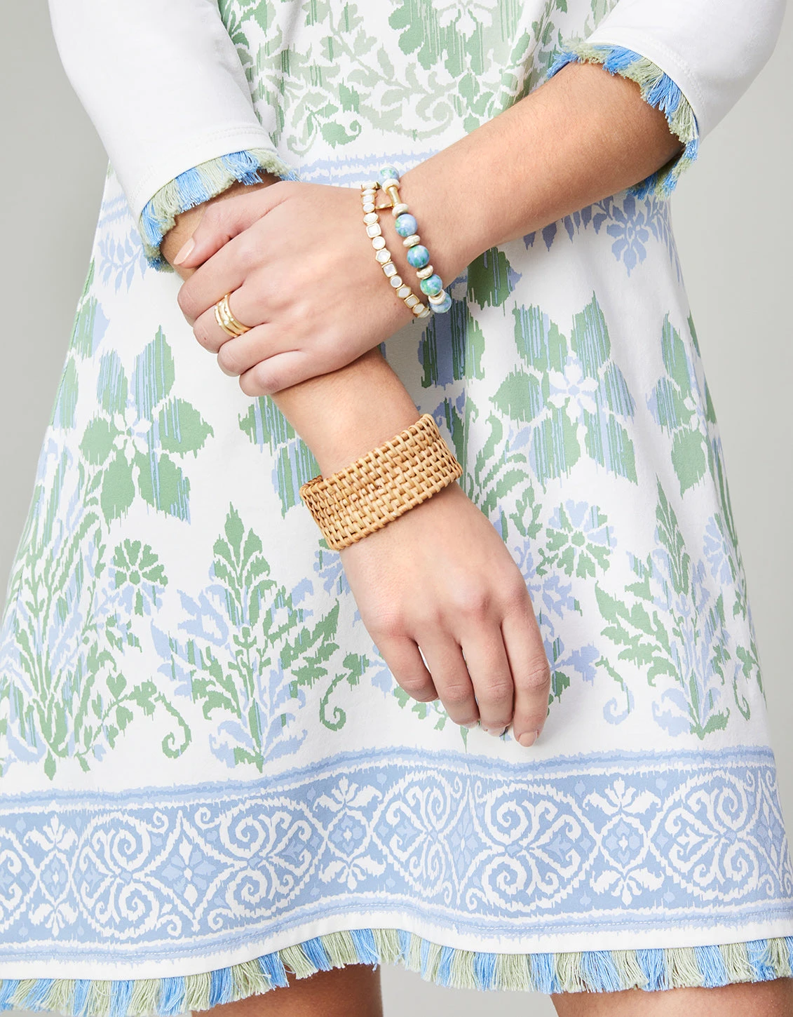 Island Fringe Dress Peeples Song Floral Border 1 Island Fringe Dress Peeples Song Floral Border