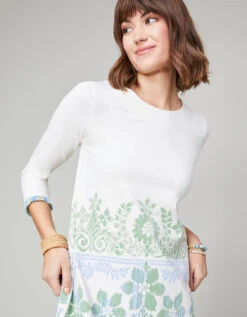 Island Fringe Dress Peeples Song Floral Border 8 Island Fringe Dress Peeples Song Floral Border -Spartina Store 373621d