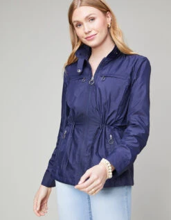 Quincy Windbreaker Navy -Spartina Store 374284c
