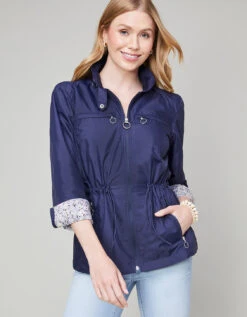 Quincy Windbreaker Navy -Spartina Store 374284f