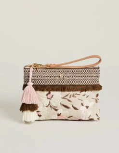 Maci Wristlet Parade Embroidered Floral