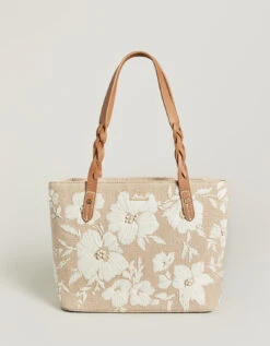 Rory Tote Parade Raffia Floral