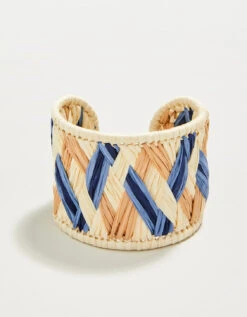 Woven Cuff Natural/Blue