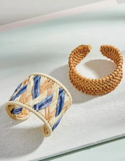 Woven Cuff Natural/Blue -Spartina Store 375113m