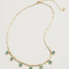 Maera Bitty Bead Necklace 15" Amazonite