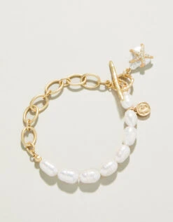Starfish Groupie Toggle Bracelet Pearl