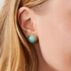 Bauble Stud Earrings Amazonite