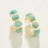 Maera Hoop Earrings Amazonite