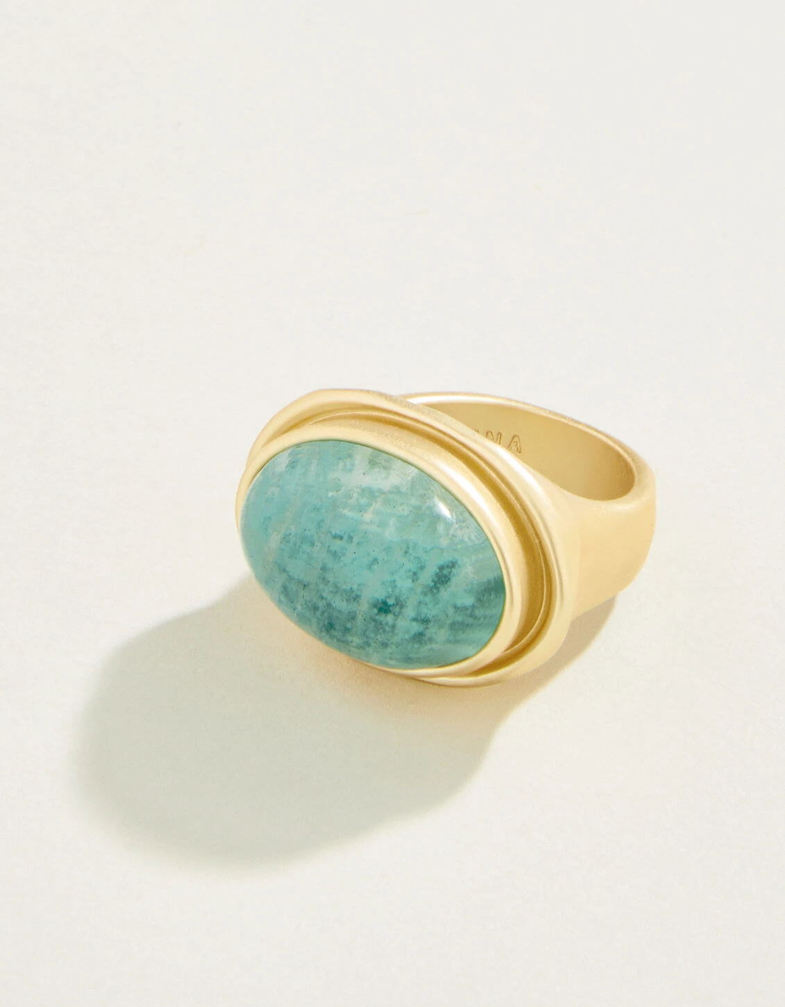 Oval Stone Ring Amazonite 2 Oval Stone Ring Amazonite - Image 2
