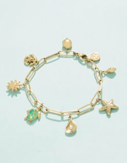Seashore Charm Bracelet 7.5"