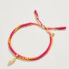 Friendship Bracelet Magenta/Orange/Pineapple