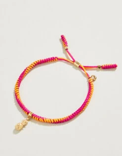 Friendship Bracelet Magenta/Orange/Pineapple