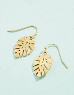 Monstera Earrings
