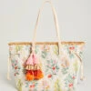 Jetsetter Tote Queenie Topiary Flax