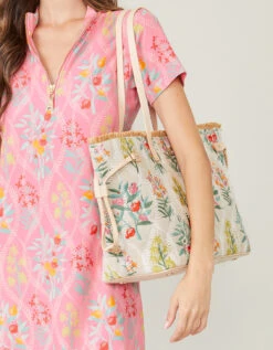 Jetsetter Tote Queenie Topiary Flax 7 Jetsetter Tote Queenie Topiary Flax -Spartina Store 376271m