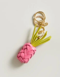 Pineapple Keychain Pink/Green