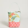 Double Wine Caddy Queenie Tropical Floral Sea Foam