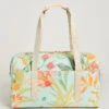 Duffle Queenie Tropical Floral Sea Foam