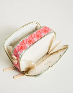 Meryl Crossbody Queenie Tropical Floral Sea Foam -Spartina Store 376530c