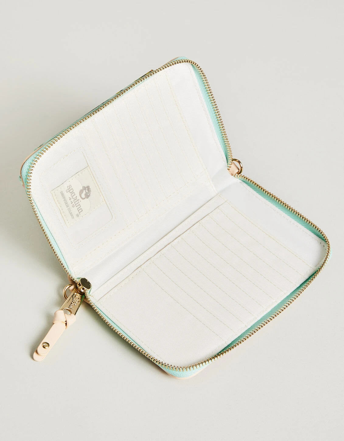 Multi Phone Wallet Queenie Tropical Floral Sea Foam 3 Multi Phone Wallet Queenie Tropical Floral Sea Foam - Image 3