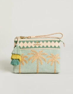 Palm Beach Maci Wristlet Sea Foam