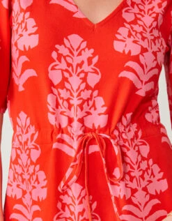 Blakelynn Midi Dress Queenie Woodblock Floral Tomato 9 Blakelynn Midi Dress Queenie Woodblock Floral Tomato -Spartina Store 377131f