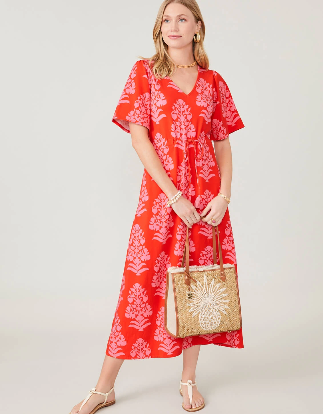 Straw Pineapple Box Tote Natural 6 Straw Pineapple Box Tote Natural - Image 6