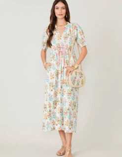 Joanie Midi Dress Queenie Topiary White 10 Joanie Midi Dress Queenie Topiary White -Spartina Store 377377