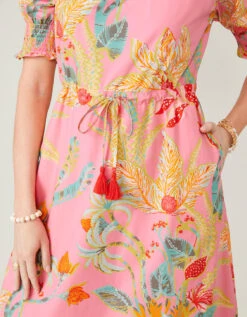 Leanne Maxi Dress Queenie Tropical Floral Pink -Spartina Store 377551b