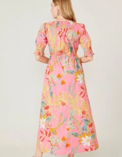 Leanne Maxi Dress Queenie Tropical Floral Pink -Spartina Store 377551d