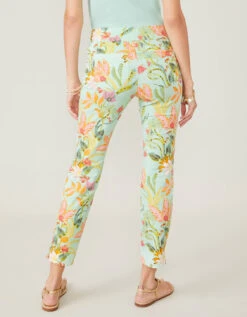 Maren Pull-On Pant Queenie Tropical Floral Sea Foam 6 Maren Pull-On Pant Queenie Tropical Floral Sea Foam -Spartina Store 377735c