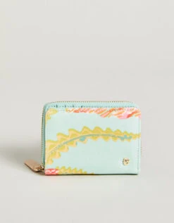 Mini Wallet Queenie Tropical Floral Sea Foam