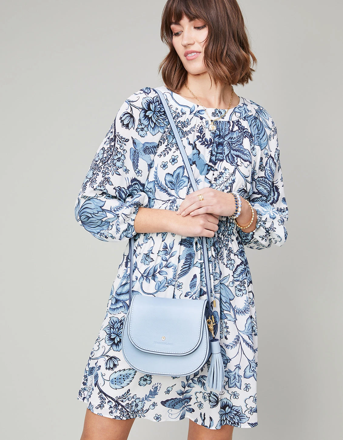 Siren Saddle Crossbody Blue Fog 2 Siren Saddle Crossbody Blue Fog - Image 2