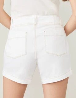 Cowen Denim Shorts Pearl White -Spartina Store 378725b