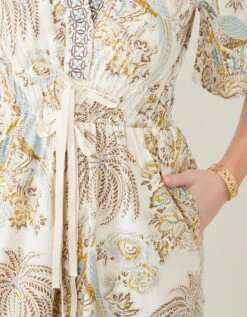 Meghan Midi Dress Jane Bird Palm -Spartina Store 379265c