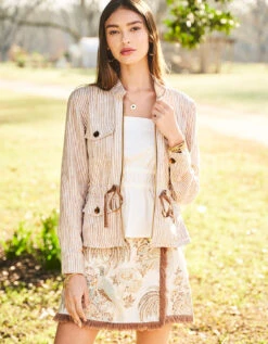 Octavia Linen Skirt Jane Bird Palm 12 Octavia Linen Skirt Jane Bird Palm -Spartina Store 379326n