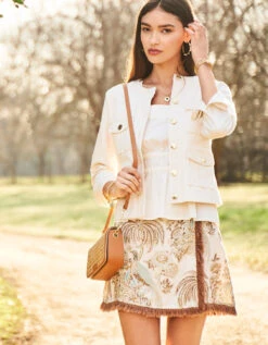 Octavia Linen Skirt Jane Bird Palm 13 Octavia Linen Skirt Jane Bird Palm -Spartina Store 379326o