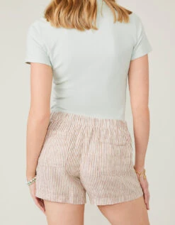 Winnie Linen Short Toasted Coconut Stripe 7 Winnie Linen Short Toasted Coconut Stripe -Spartina Store 379562b