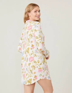 Pajama Sleep Shirt Jane Jacobean Cream -Spartina Store 379746b