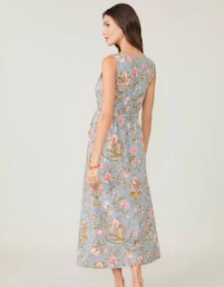 Lenea Maxi Dress Jane Jardinere Blue -Spartina Store 379920b