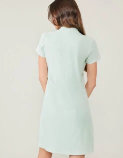 Short Sleeve Serena Pique Dress Sky Teal -Spartina Store 380162c