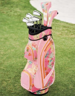 Golf Cart Bag Queenie Tropical Floral Pink 7 Golf Cart Bag Queenie Tropical Floral Pink -Spartina Store 380308m