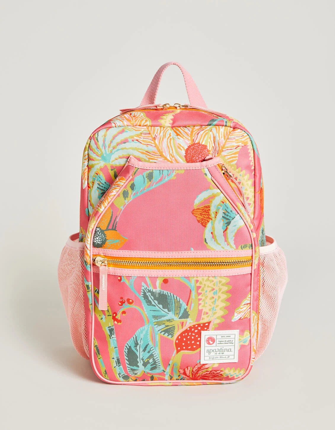 Pickleball Backpack LW Queenie Tropical Floral Pink 1 Pickleball Backpack LW Queenie Tropical Floral Pink