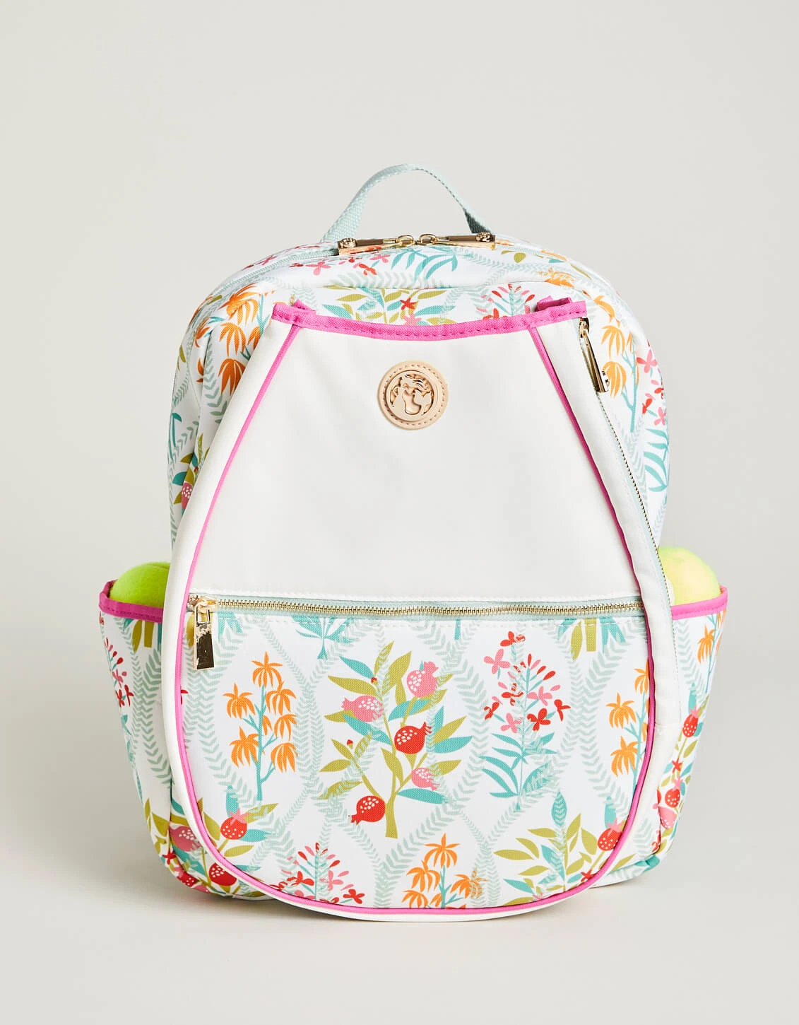 Tennis Backpack LW Queenie Topiary White 2 Tennis Backpack LW Queenie Topiary White - Image 2