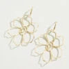 Granny Flower Earrings Gold