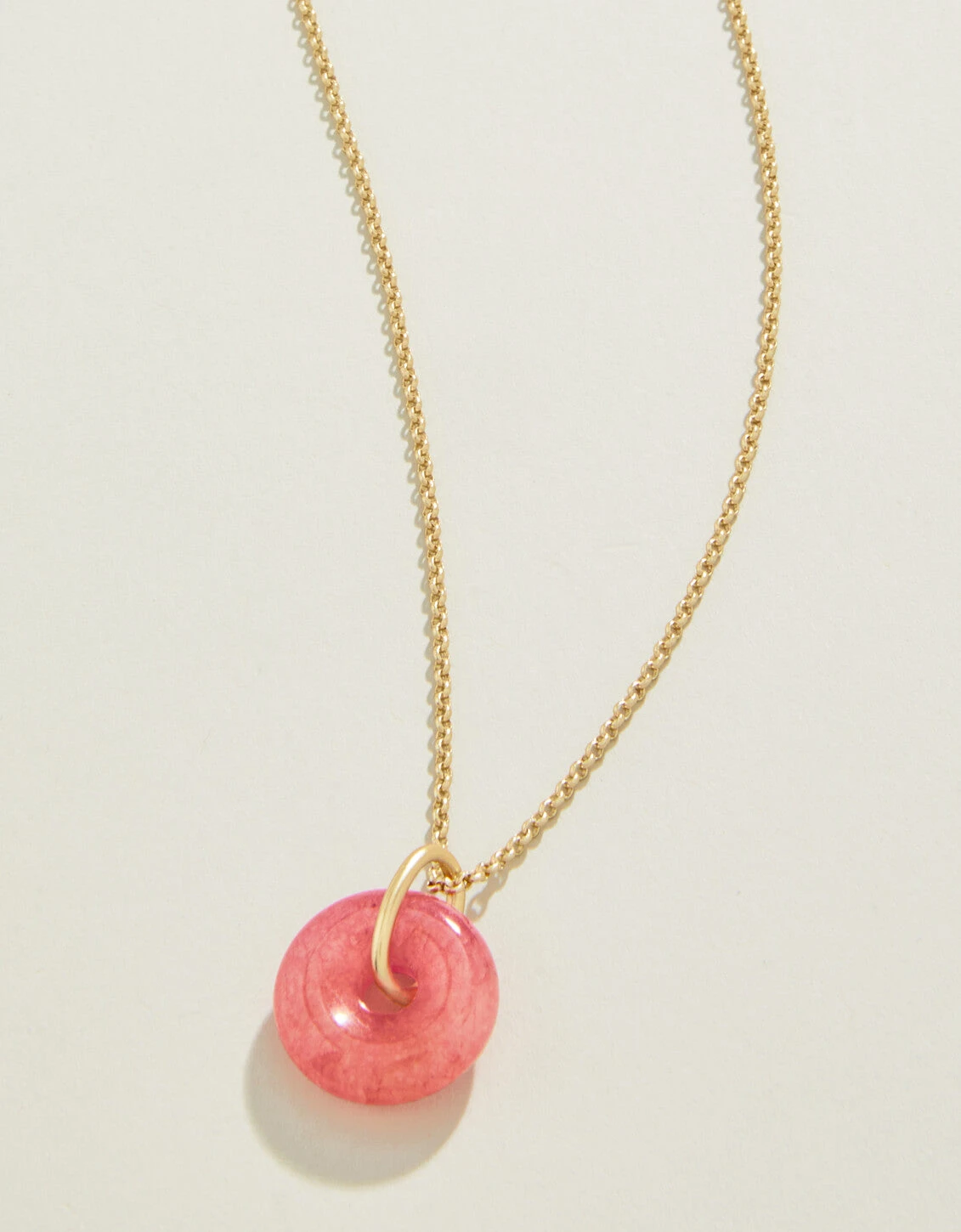 Ophelia Necklace 18" Pink Stone 1 Ophelia Necklace 18" Pink Stone