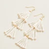 Take A Spin Earrings White