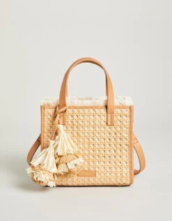 Cane Dune Satchel Pecan