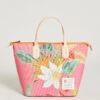 Out To Lunch Bag Queenie Tropical Floral Pink